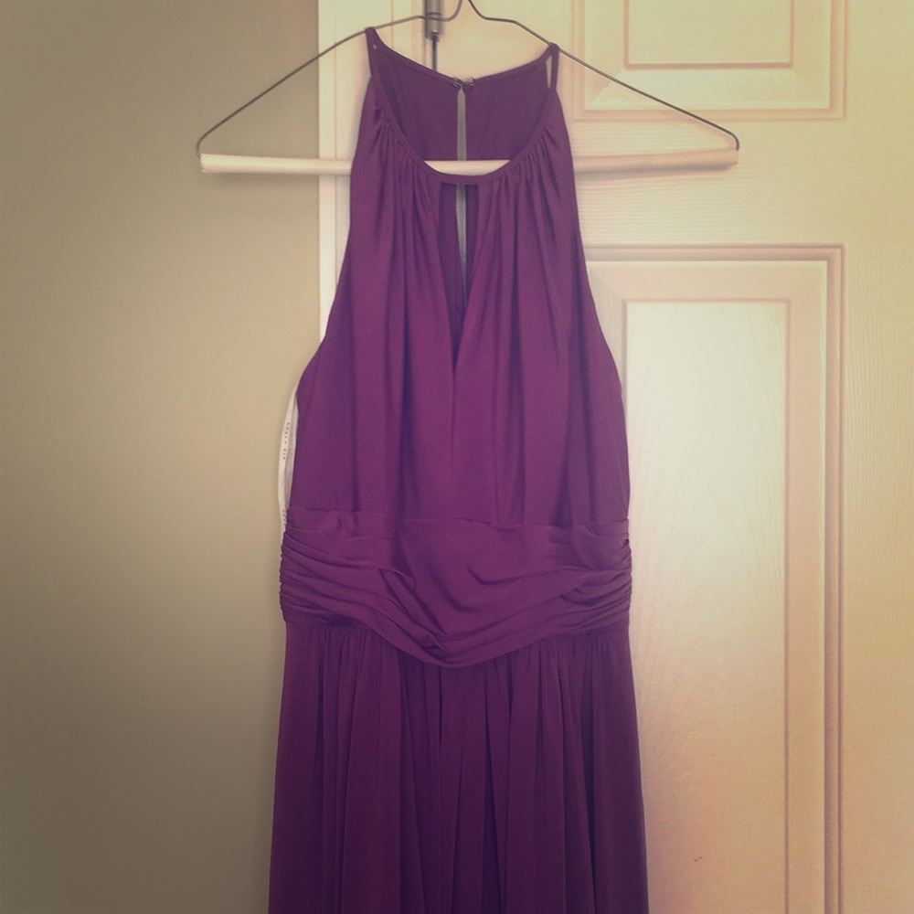 Purple full length bridesmaid/formal dress